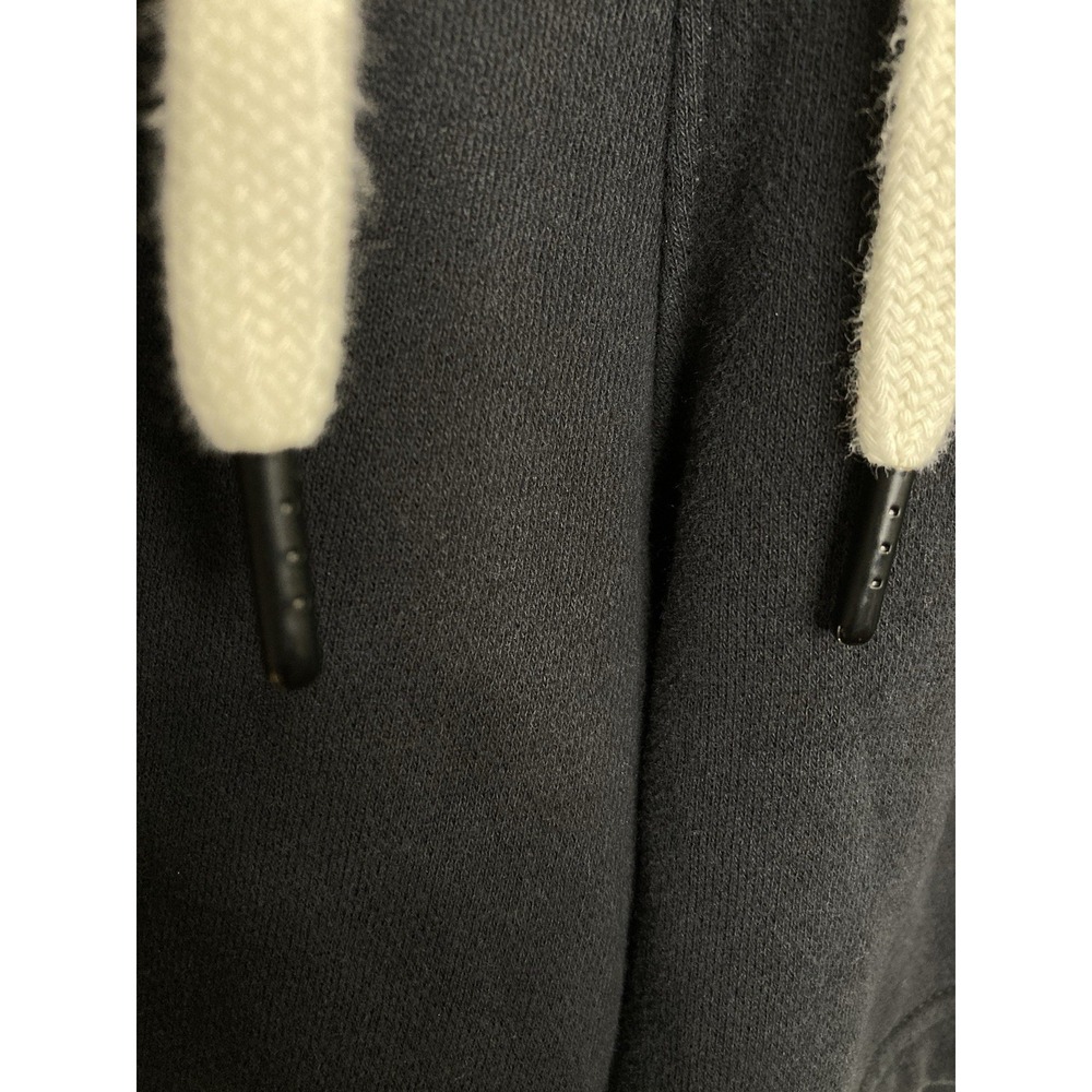Hollister Sweat Shorts Womens L Black Drawstring Waist Y2K Lounge Athleisure Gym - Picture 7 of 9